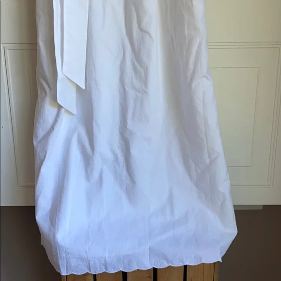 NWT Joie Rindinya Ruffled Scalloped Midi Dress White S - Picture 7 of 10